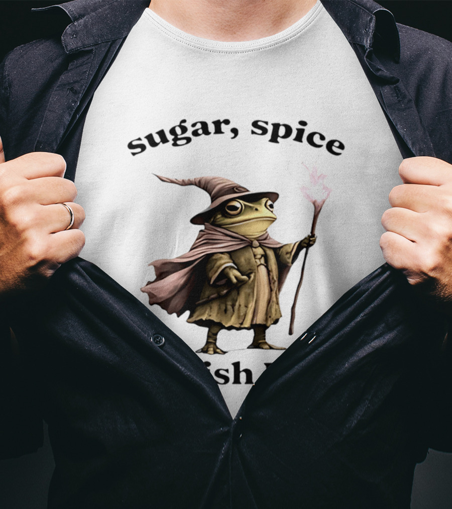 Sugar Spice Wizard Frog Abolish ICE 2026 T-Shirt