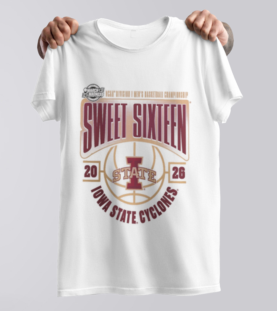 NCAA Men's Basketball 2026 Iowa State Cyclones Sweet Sixteen March Madness T-Shirt