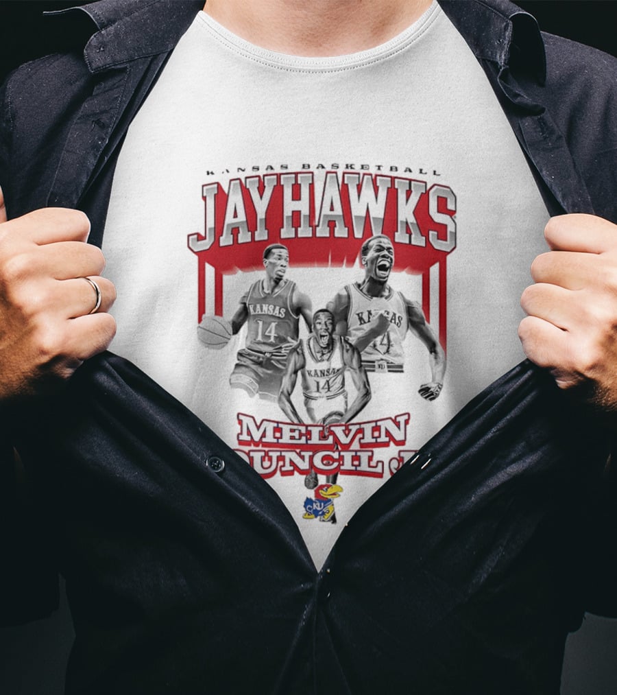 Kansas Jayhawks Basketball Melvin Council Jr 90s T-Shirt