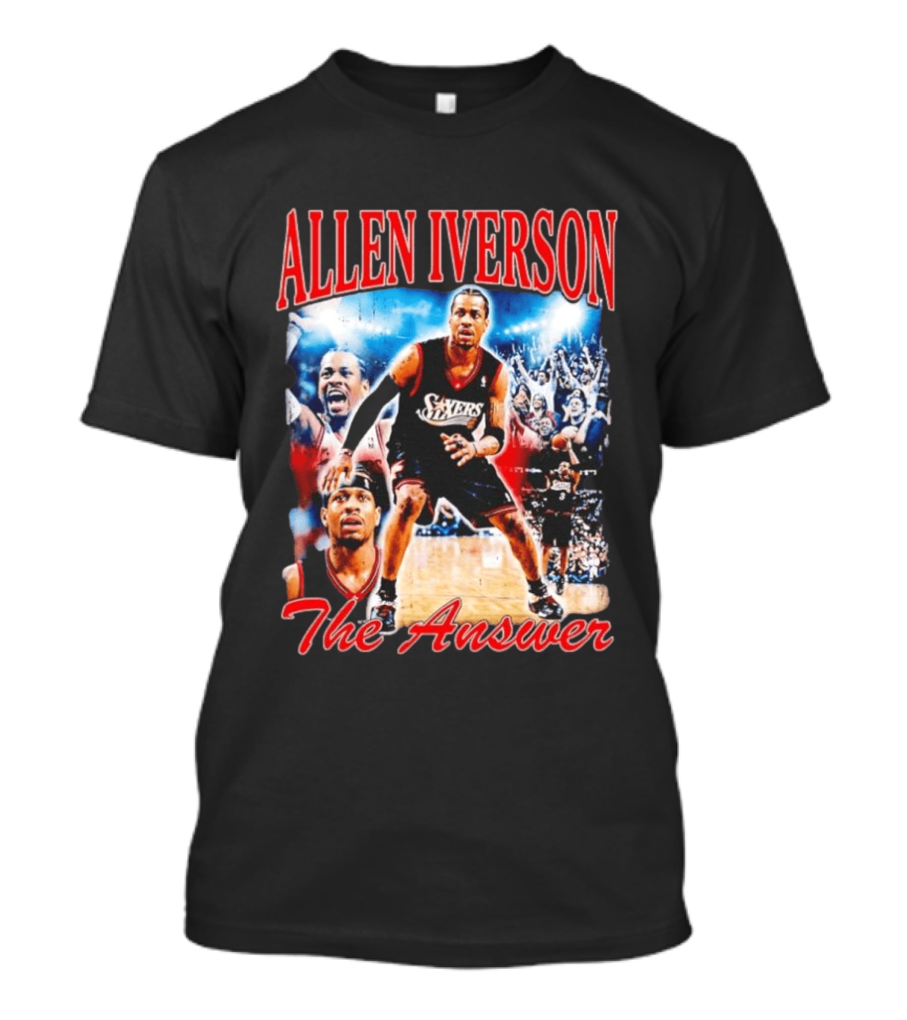 Allen Iverson The Answer Philadelphia 76ers NBA Hardwood Classics T-Shirt