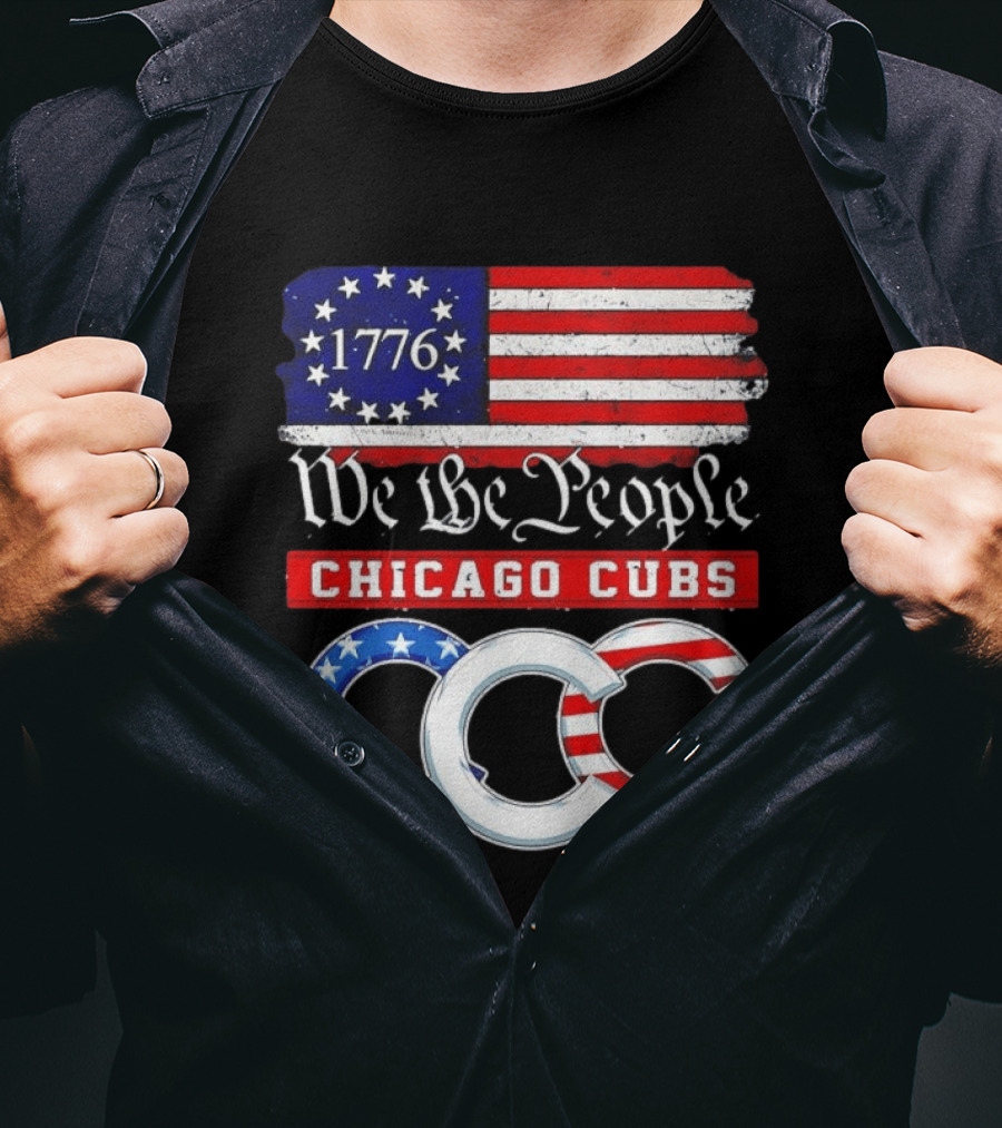 Chicago Cubs We The People 1776 Flag CCC Stars And Stripes 250th Anniversary T-Shirt