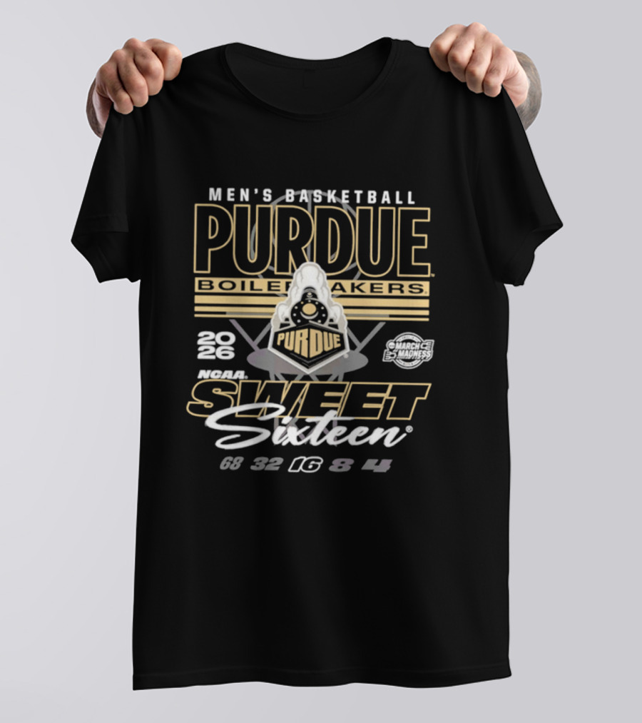 Men's Basketball Purdue Boilermakers Sweet Sixteen 2026 NCAA March Madness T-Shirt