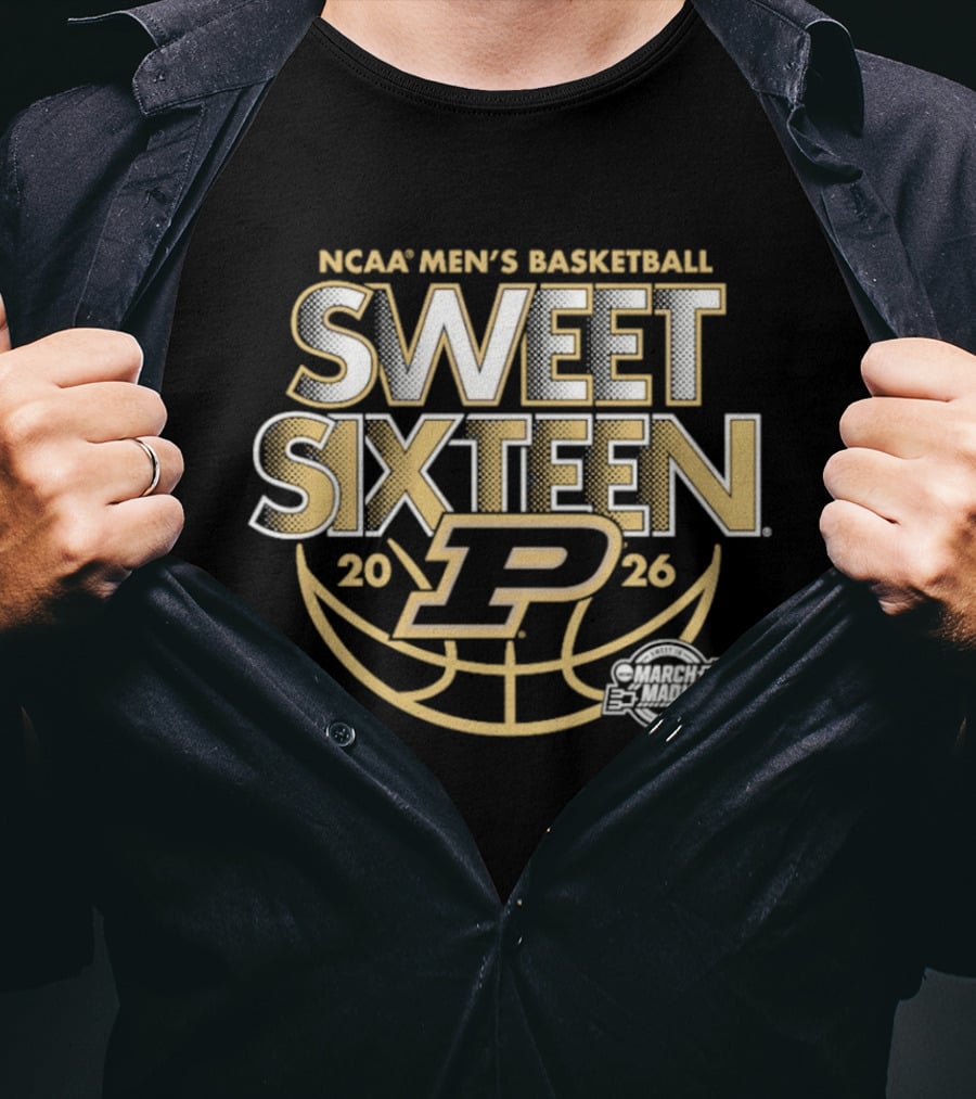 NCAA Men's Basketball Purdue 2026 Sweet Sixteen T-Shirt