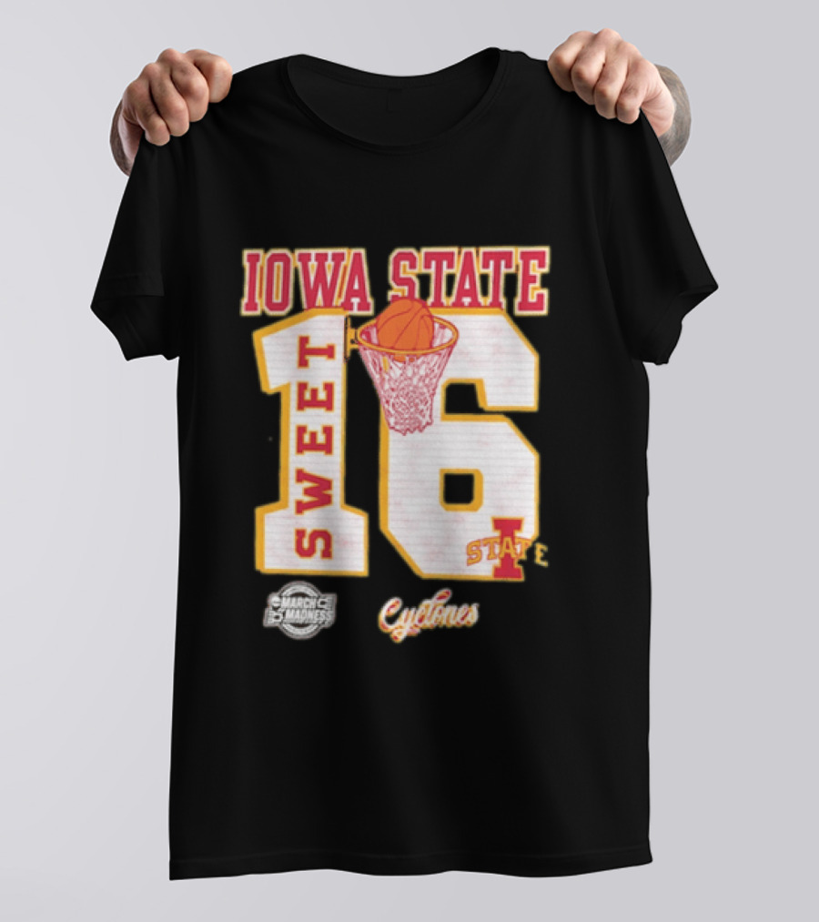 Iowa State Cyclones March Madness Sweet 16 Bound 2026 NCAA Tournament T-Shirt