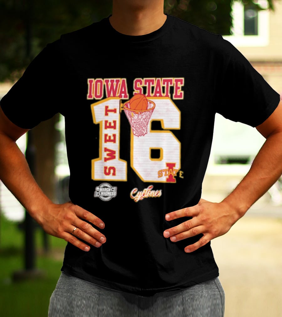 Iowa State Cyclones March Madness Sweet 16 Bound 2026 NCAA Tournament T-Shirt