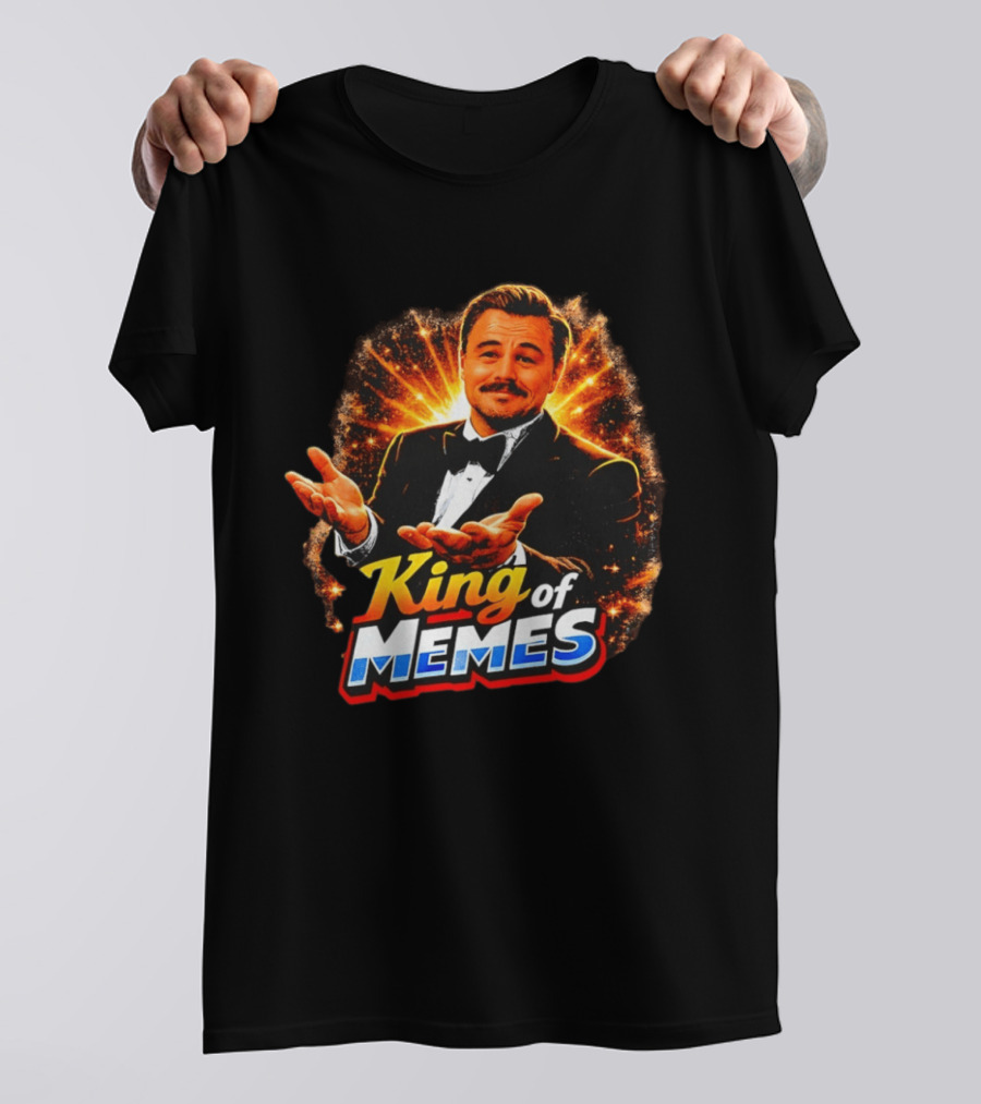 King Of Memes Leonardo DiCaprio Tuxedo Gesture Meme T-Shirt