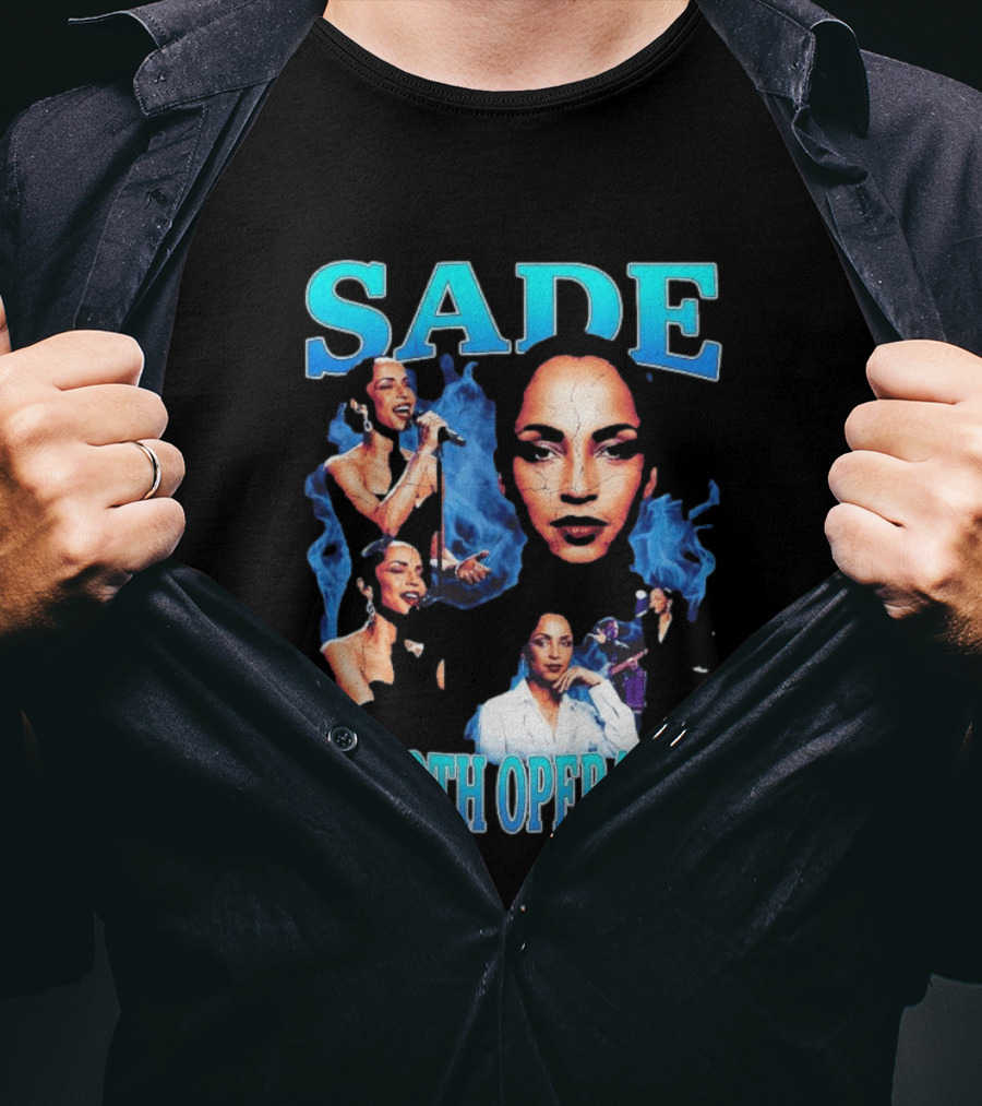 Sade Smooth Operator 90's Iconic Style Retro Music Collage T-Shirt