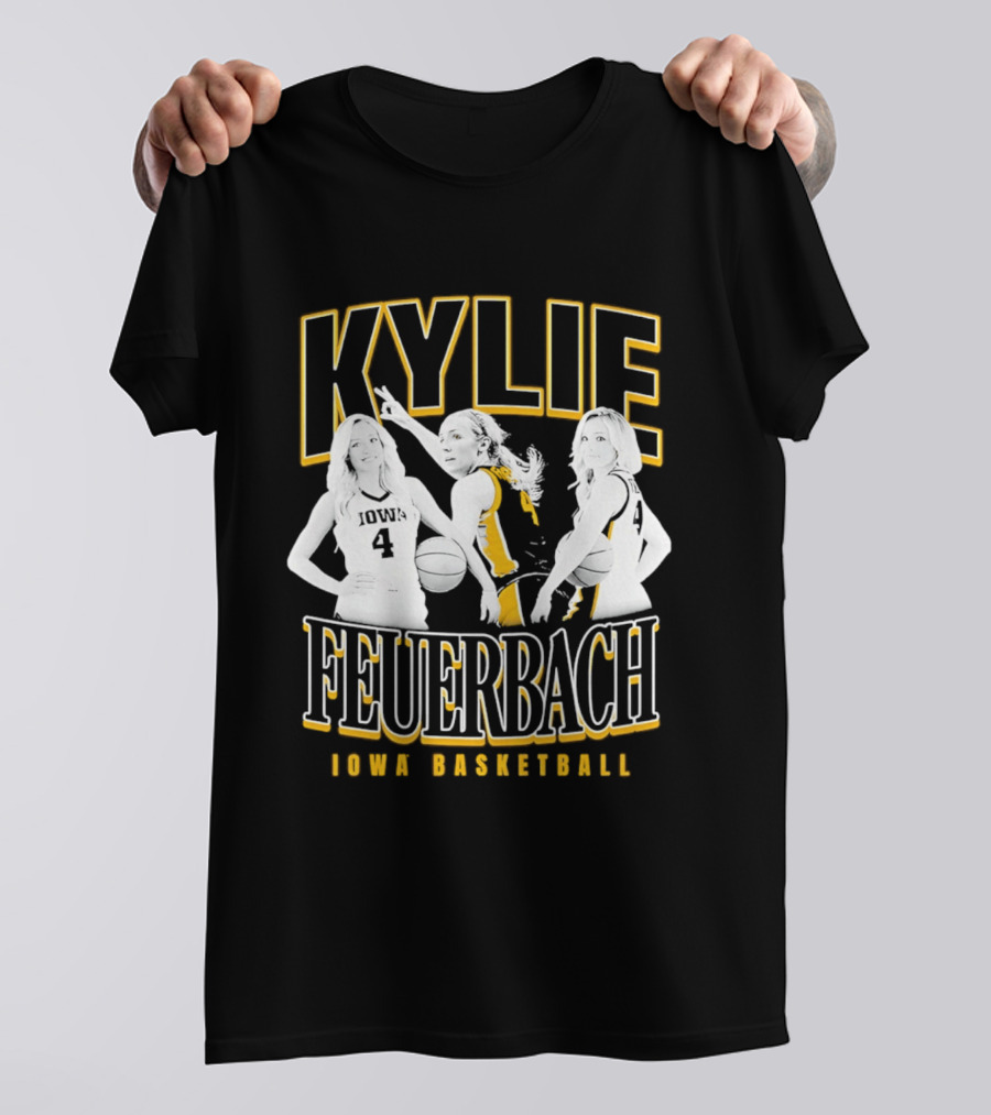 Kylie Feuerbach Iowa Basketball Hawkeyes 4 90s T-Shirt