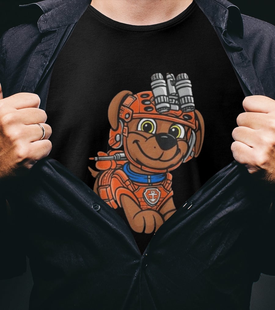 Zuma PAW Patrol Water Rescue Pup With Anchor Emblem And Goggles T-Shirt