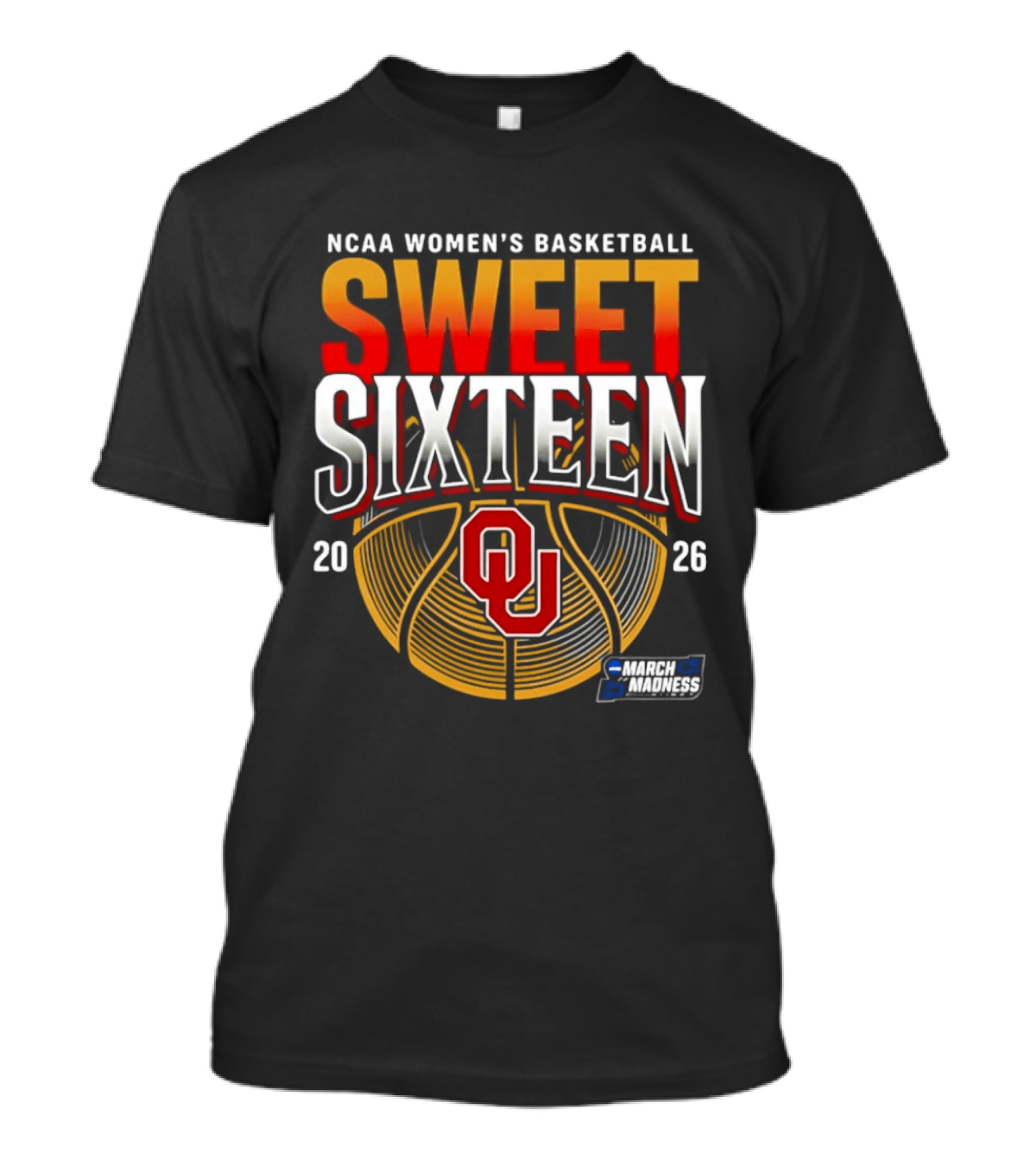 NCAA Women's Basketball 2026 Oklahoma Sweet Sixteen March Madness T-Shirt