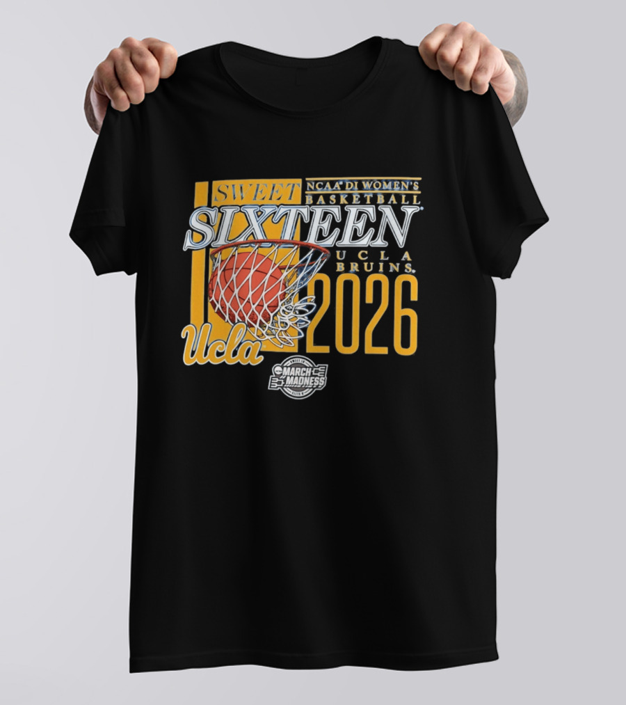 UCLA Bruins NCAA Women's Basketball Sweet Sixteen 2026 T-Shirt