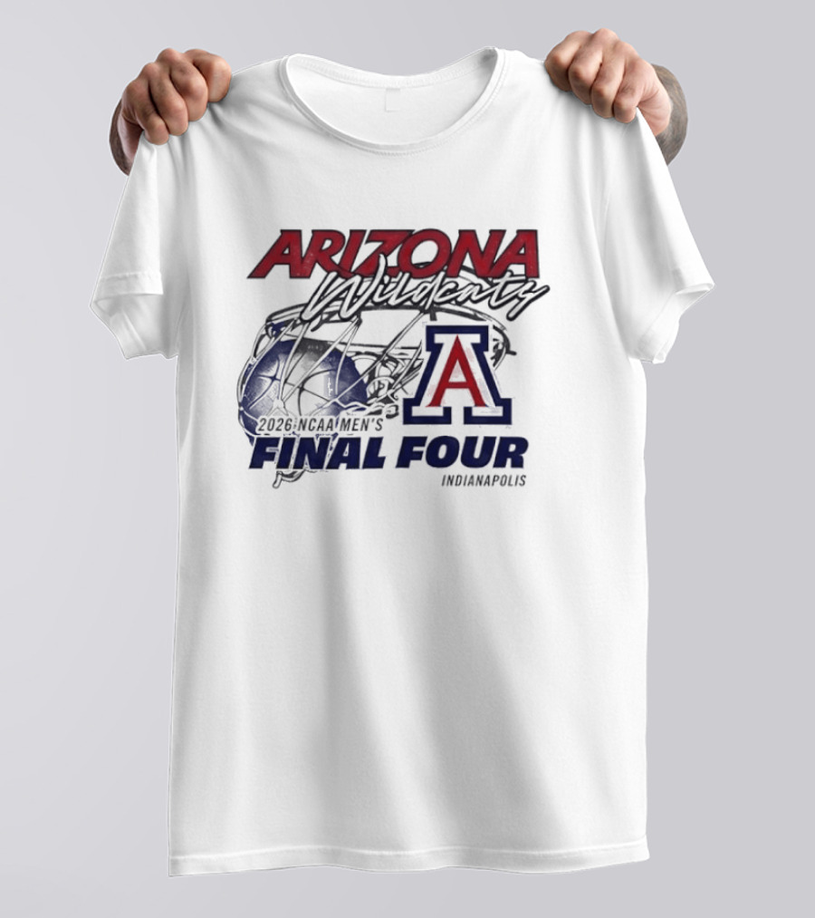 Arizona Wildcats 2026 NCAA Men's Final Four Indianapolis T-Shirt