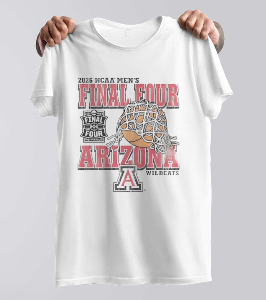 2026 NCAA Men's Final Four Arizona Wildcats Basketball T-Shirt