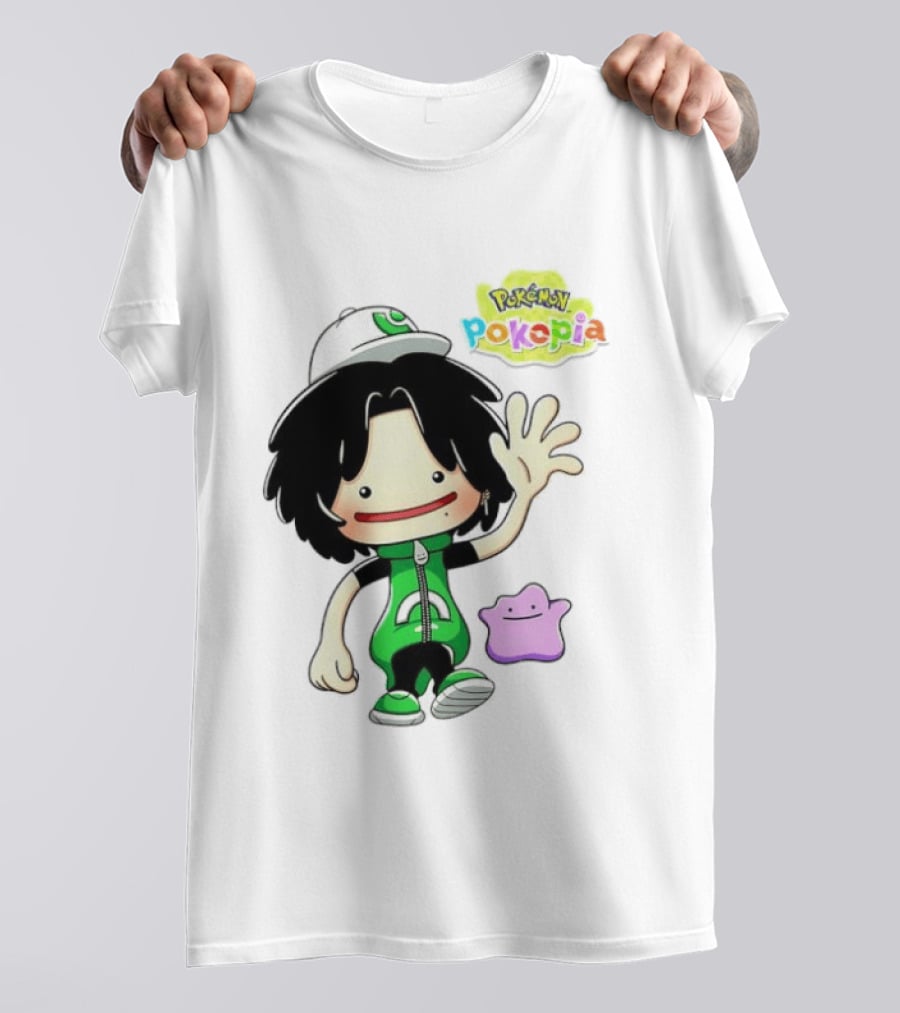 Pokemon Pokopia Cartoon Character With Ditto T-Shirt