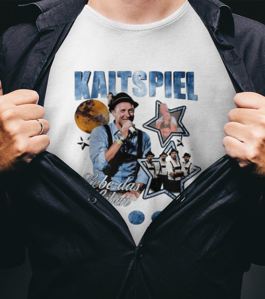 Kaltspiel Lebe Das Leben Moon Phases Band Performance T-Shirt