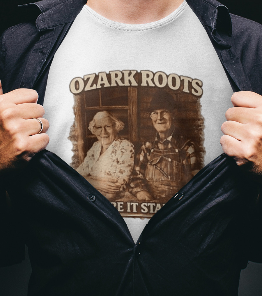 Ozark Roots Where It Started Vintage Farmhouse T-Shirt