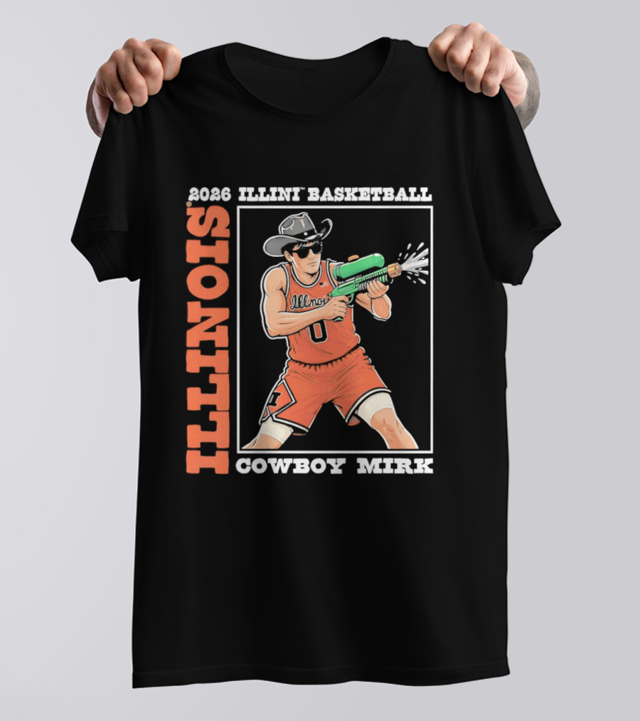 2026 Illinois Basketball Cowboy Mirk T-Shirt