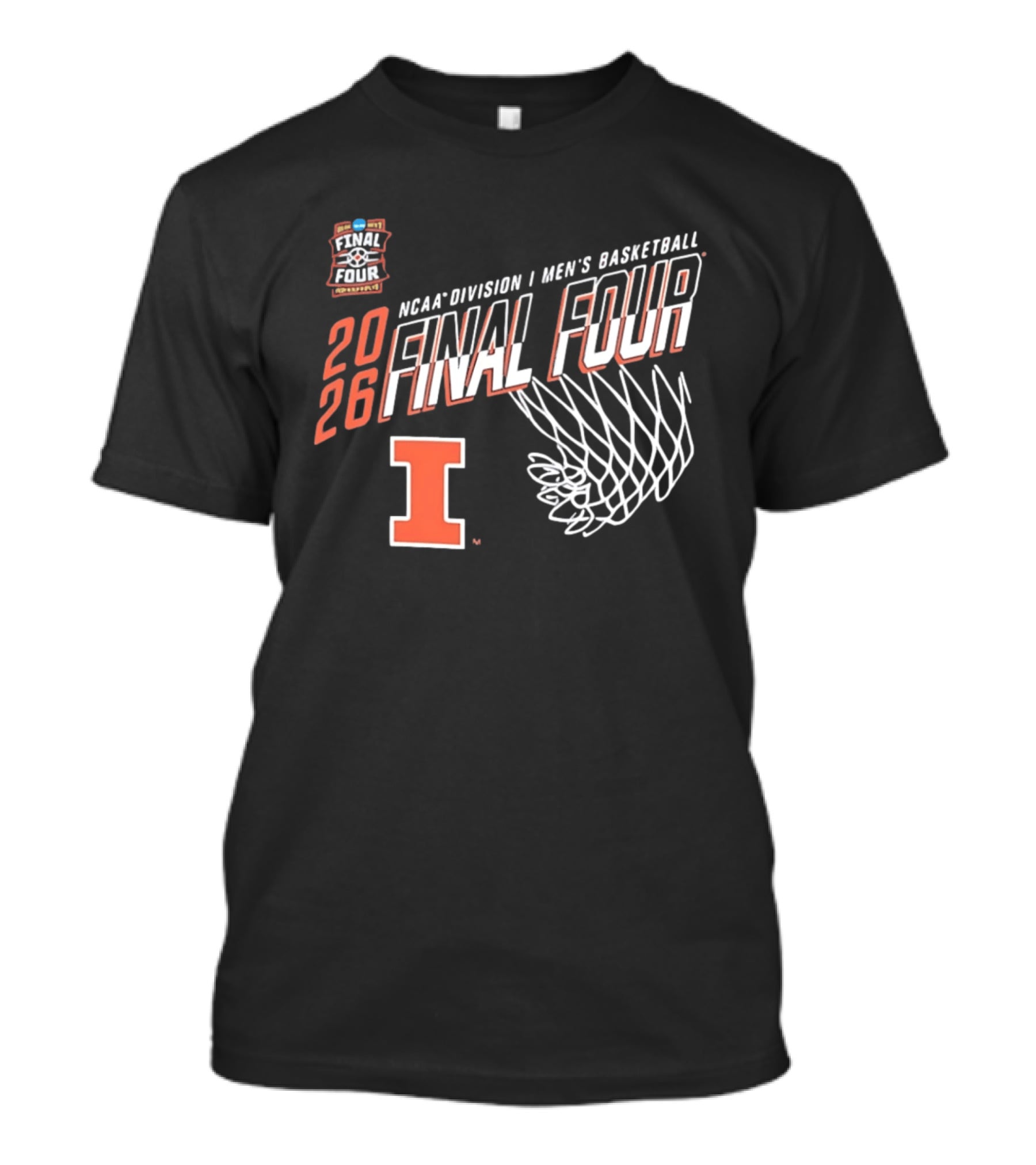 Illinois Fighting Illini NCAA Division I Men's Basketball Final Four 2026 T-Shirt
