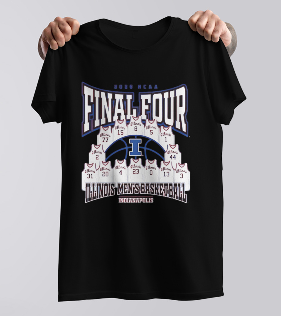 2026 NCAA Final Four Illinois Men's Basketball Indianapolis T-Shirt