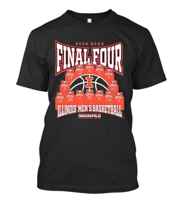 2026 NCAA Final Four Illinois Men's Basketball Indianapolis T-Shirt