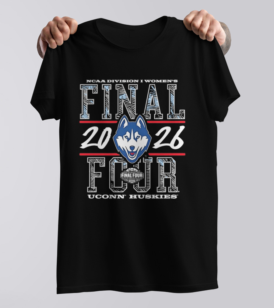 NCAA Division I Women's 2026 Final Four UConn Huskies T-Shirt