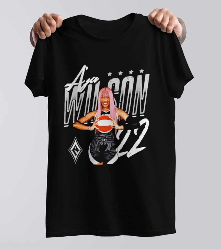 A'ja Wilson Las Vegas Aces Basketball 22 T-Shirt
