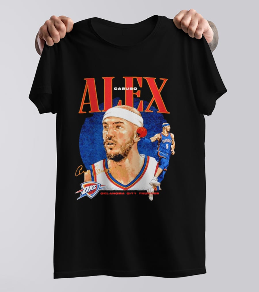 Alex Caruso OKC Thunder Oklahoma City Basketball Player T-Shirt