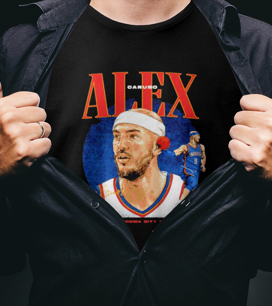 Alex Caruso OKC Thunder Oklahoma City Basketball Player T-Shirt
