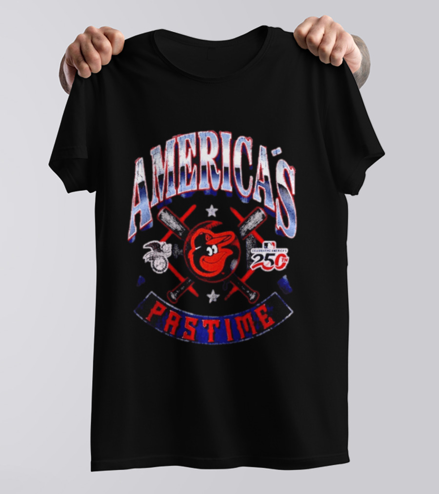 Baltimore Orioles Celebrating America's Pastime 25th Anniversary Americana T-Shirt
