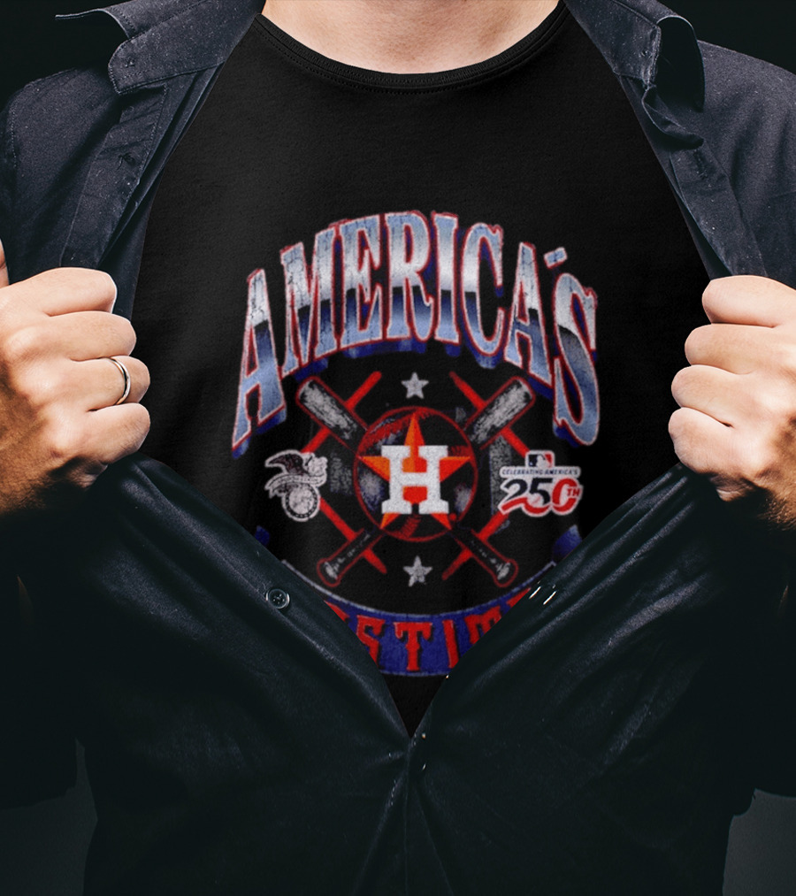 America's Pastime Houston Astros Celebrating America's 250th T-Shirt