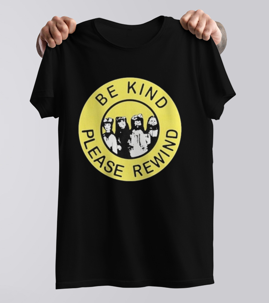 Be Kind Please Rewind Puppet Combo Yellow Circle T-Shirt