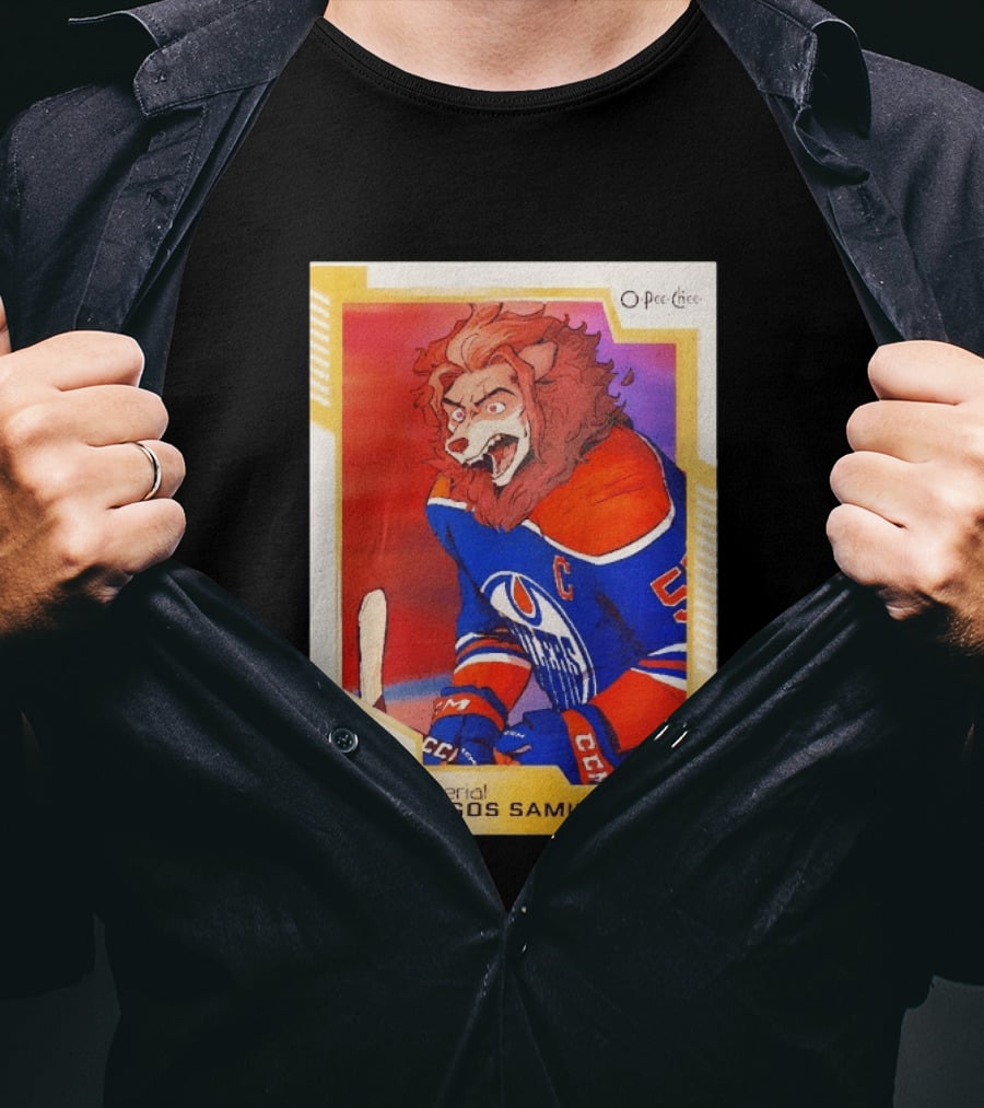 O Pee Chee Aceria Lugos Samiba C Edmonton Oilers T-Shirt