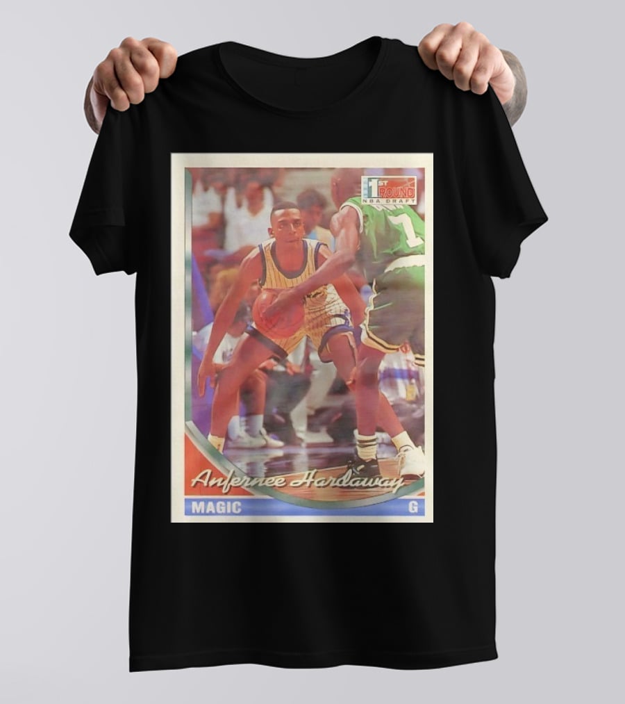 Anfernee Hardaway Magic G First Round NBA Draft 1993 Basketball Card T-Shirt