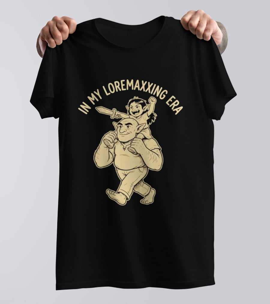 In My Loremaxxing Era Dad Shrek Ogre And Child Adventure T-Shirt