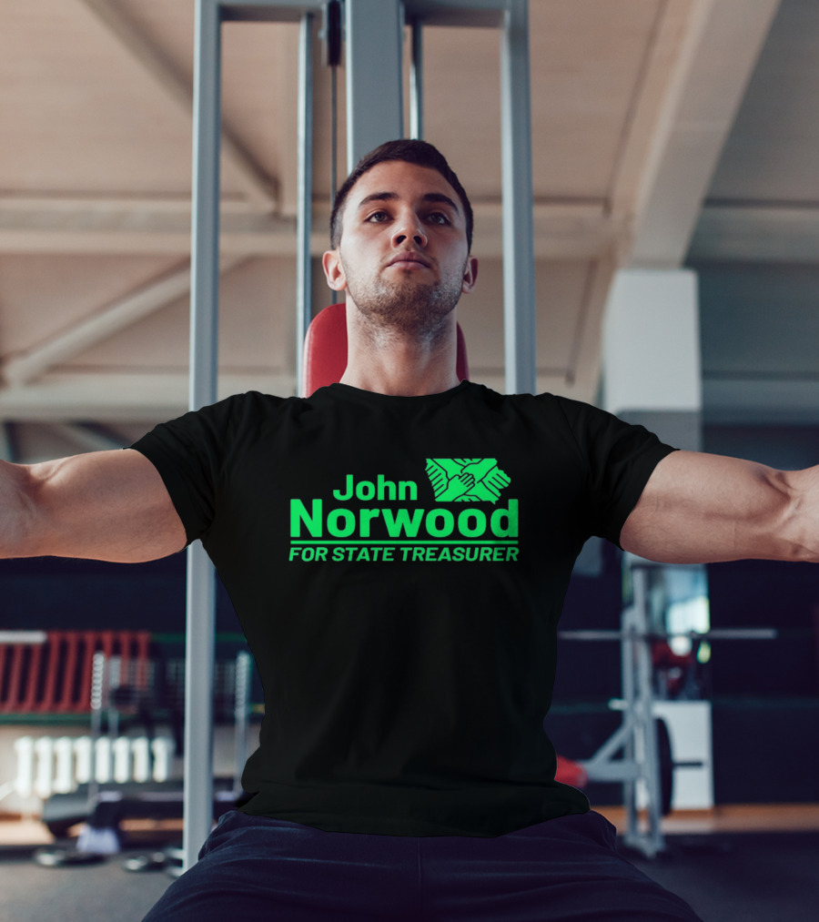 John Norwood For State Treasurer Green Hands United T-Shirt