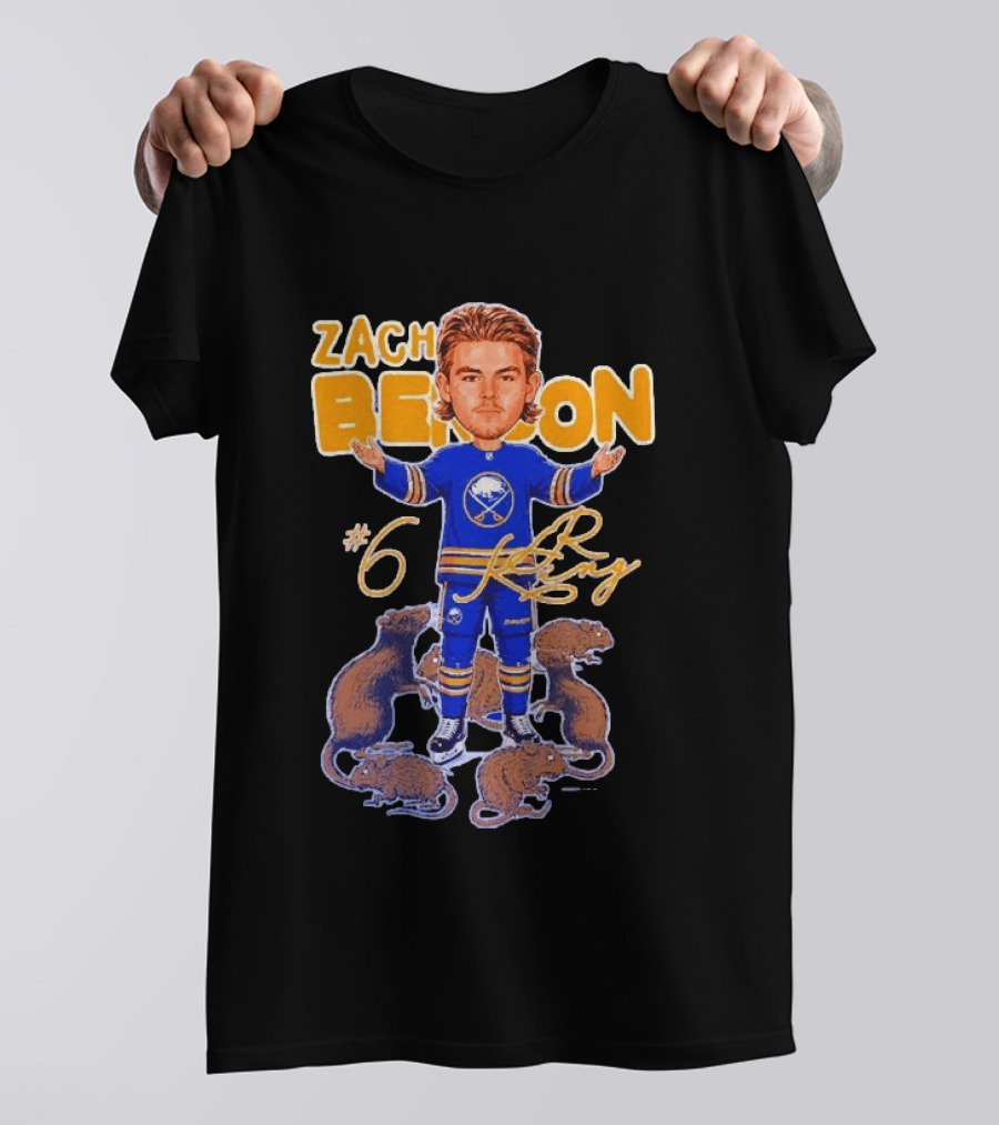 Zach Benson Buffalo Sabres Rat King #6 T-Shirt