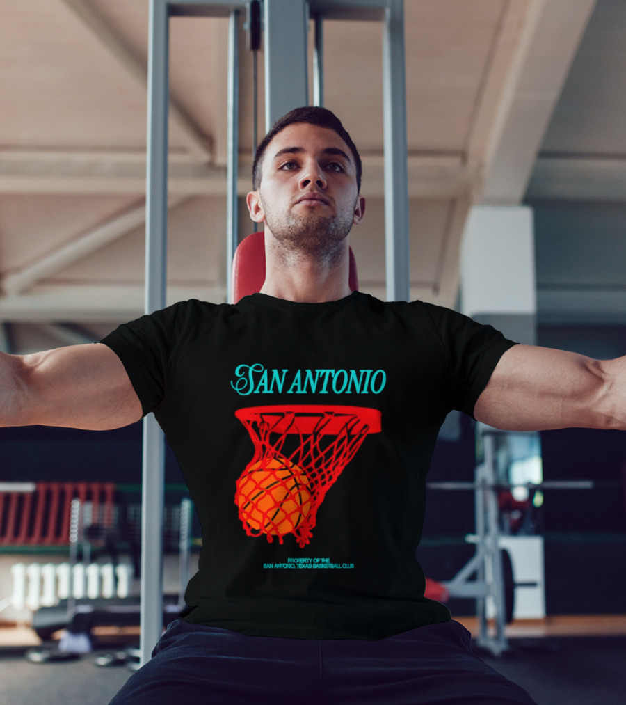 San Antonio Spurs Basketball Property Of The San Antonio Texas Basketball Club T-Shirt