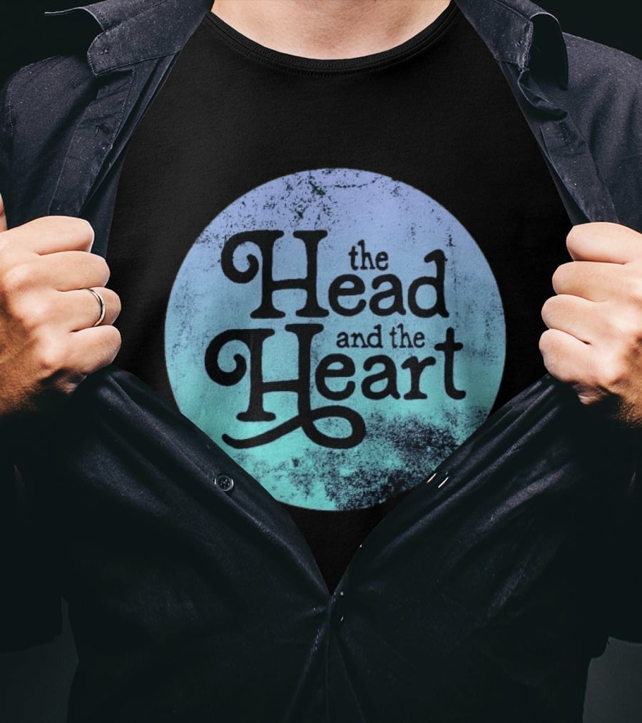 The Head And The Heart Periwinkle Gradient T-Shirt