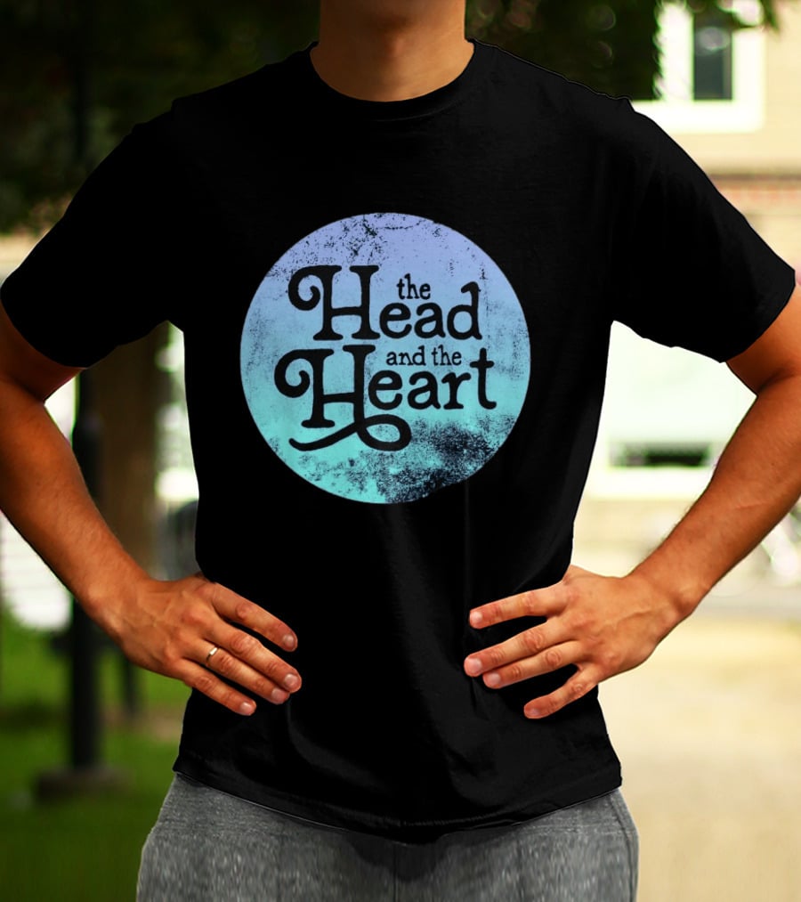 The Head And The Heart Periwinkle Gradient T-Shirt