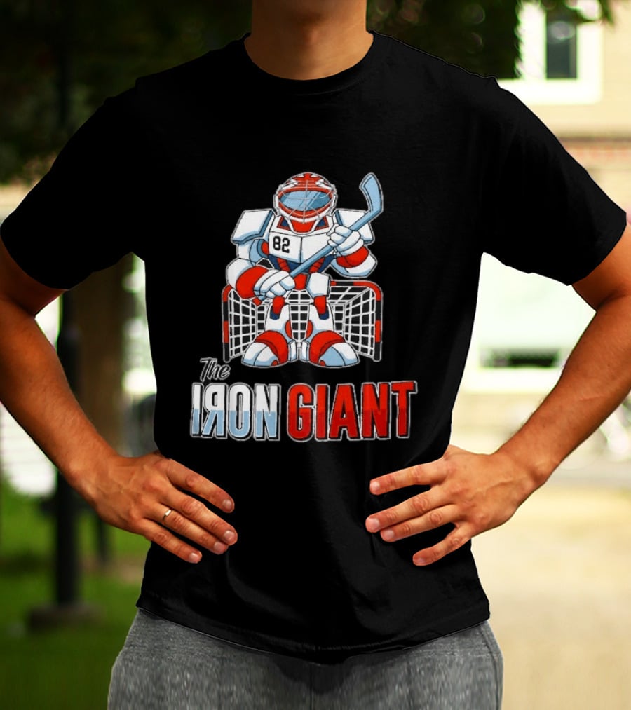 The Iron Giant Hockey Goalie Robot 82 T-Shirt