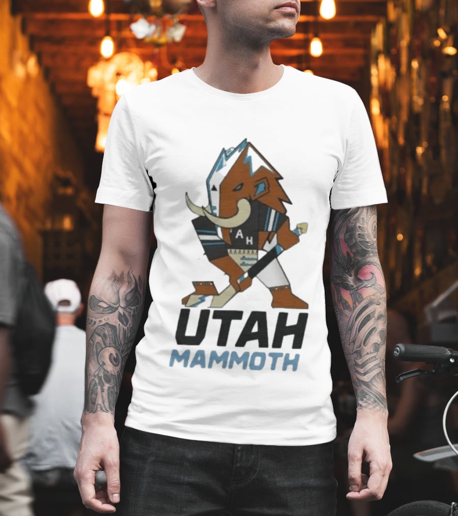 Lawson Crouse With Utah Mammoth Hockey Team T-Shirt
