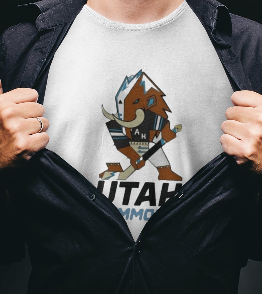 Lawson Crouse With Utah Mammoth Hockey Team T-Shirt