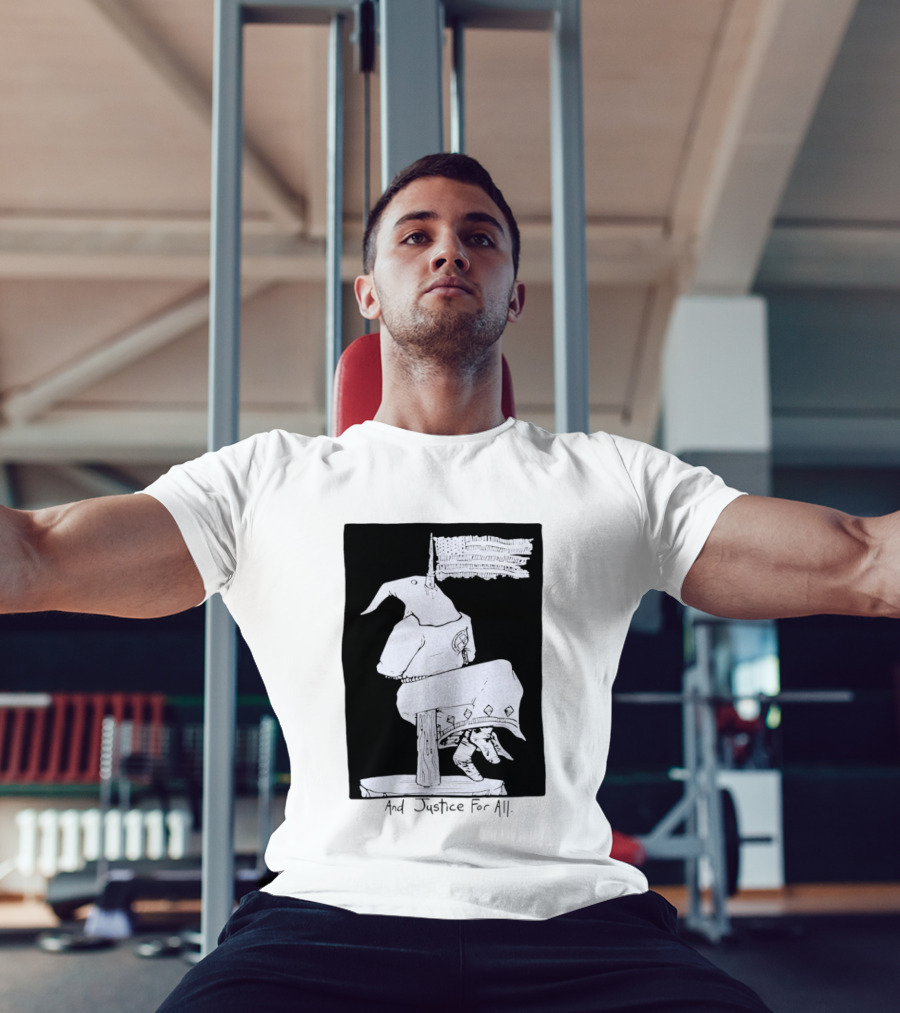Anti Ku Klux Klan And Justice For All Hanging Effigy With Flag T-Shirt