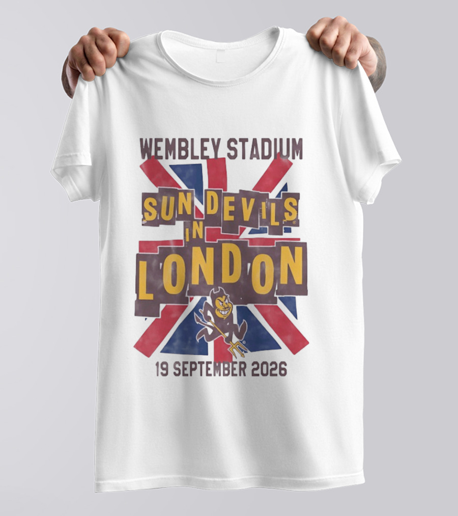 Wembley Stadium Sun Devils In London 19 September 2026 T-Shirt