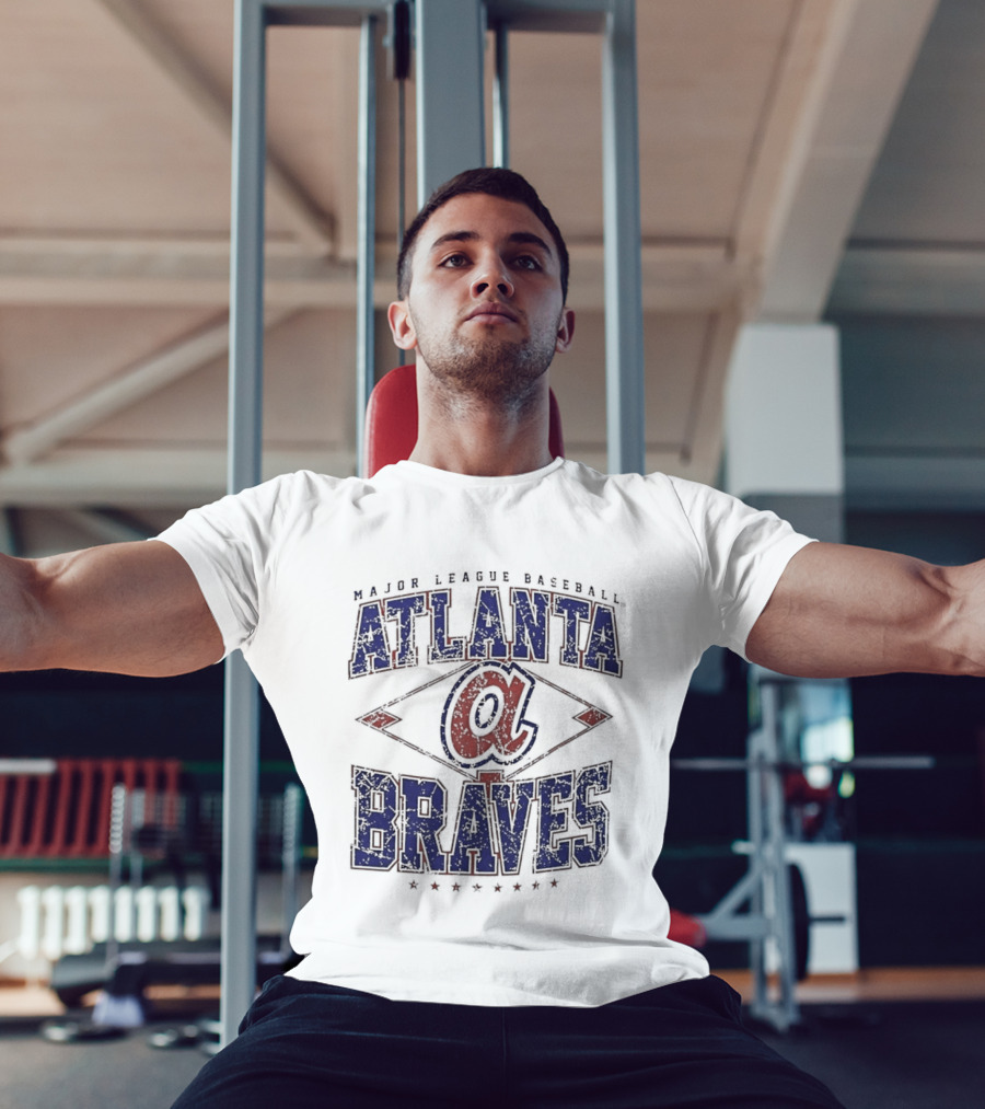 Atlanta Braves Major League Baseball Cooperstown Classic Retro Diamond T-Shirt