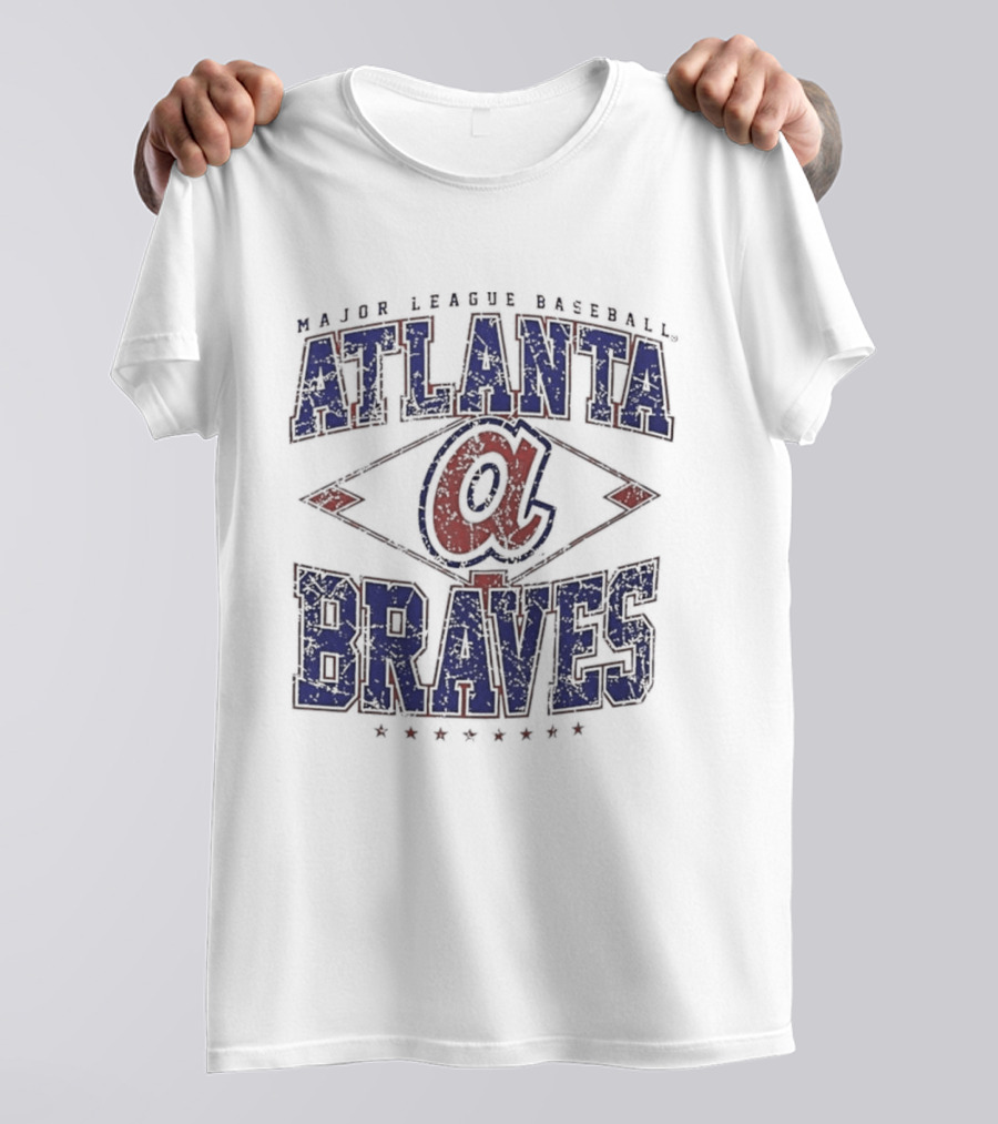 Atlanta Braves Major League Baseball Cooperstown Classic Retro Diamond T-Shirt