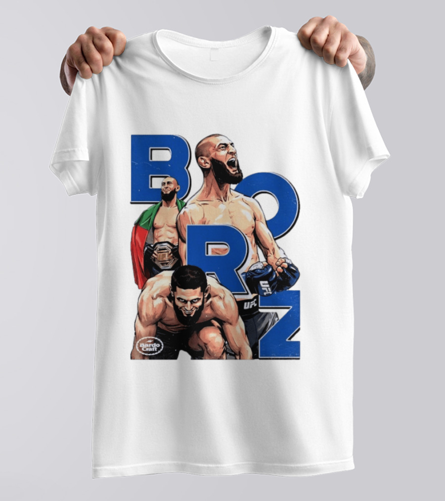 Borz Khamzat Chimaev UFC Fighter Illustrated T-Shirt