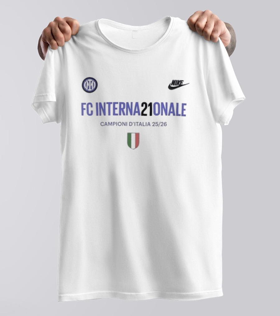 Inter Nike FC Internazionale Campioni D'Italia 2025 2026 T-Shirt