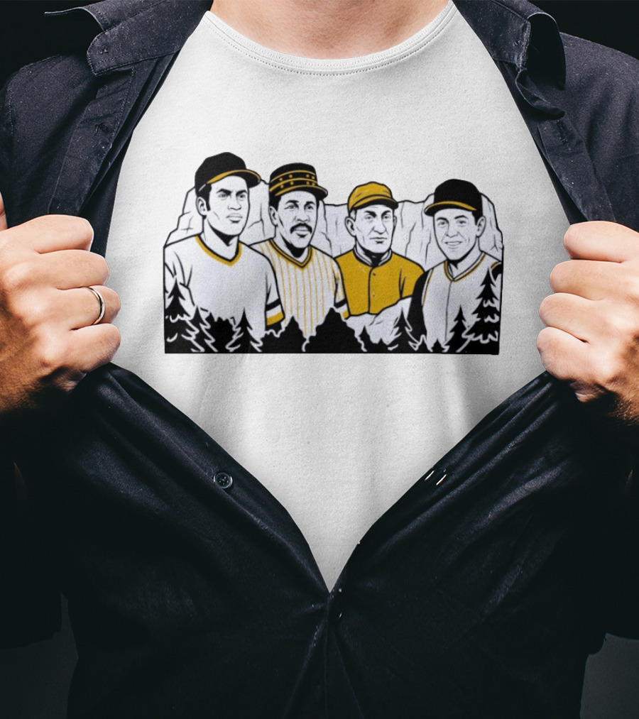 Pittsburgh Pirates Legends Roberto Clemente Willie Stargell Honus Wagner Bill Mazeroski T-Shirt