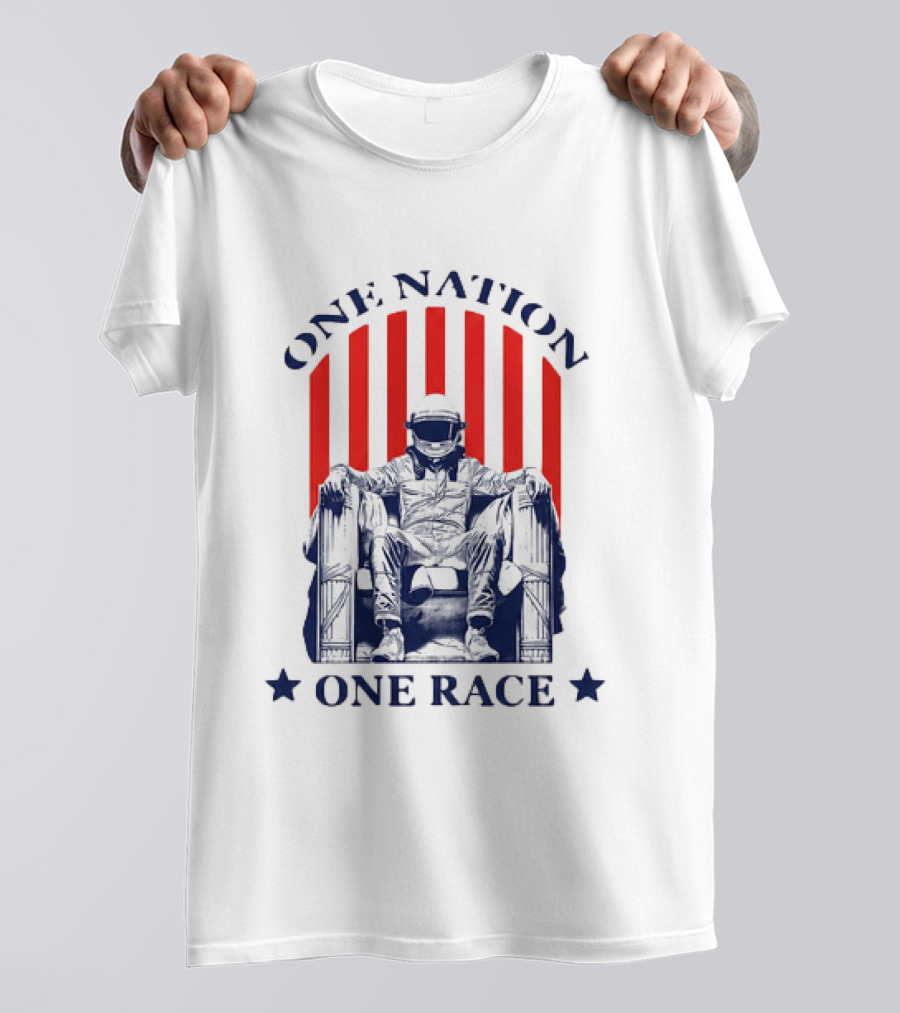 One Nation One Race Freedom 250 Grand Prix Racing Champion T-Shirt